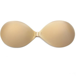 Silicone Sticky Invisible Backless Bra Strapless Push Up Bralette Seamless  Bra