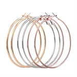 Load image into Gallery viewer, Fashion Big Hoop Earrings 2019 Hot Sale Geometric Statement Earring For Women Hypoallergenic Gold Silver Round Ear Rings Jewelry
