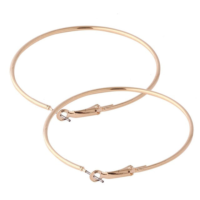 Fashion Big Hoop Earrings 2019 Hot Sale Geometric Statement Earring For Women Hypoallergenic Gold Silver Round Ear Rings Jewelry