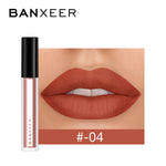 Load image into Gallery viewer, BANXEER Lipgloss Matte 8 Colors Lip Gloss Velvety Lipstick Liquid Matte Waterproof Lip Tint Full &amp; rich Sexy Lip Makeup Cosmetic
