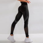 Load image into Gallery viewer, High Waist Seamless Leggings For Women Hollow out Gym legging Super Stretchy Fitness leggings Jogging Trousers
