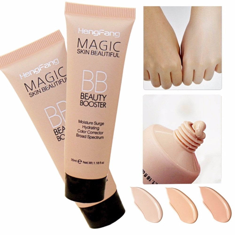 1Pc HengFang 3 Kinds Skin Color Natural Brighten Base Makeup Concealer Long Lasting Face Whitening Foundation BB Cream TSLM1