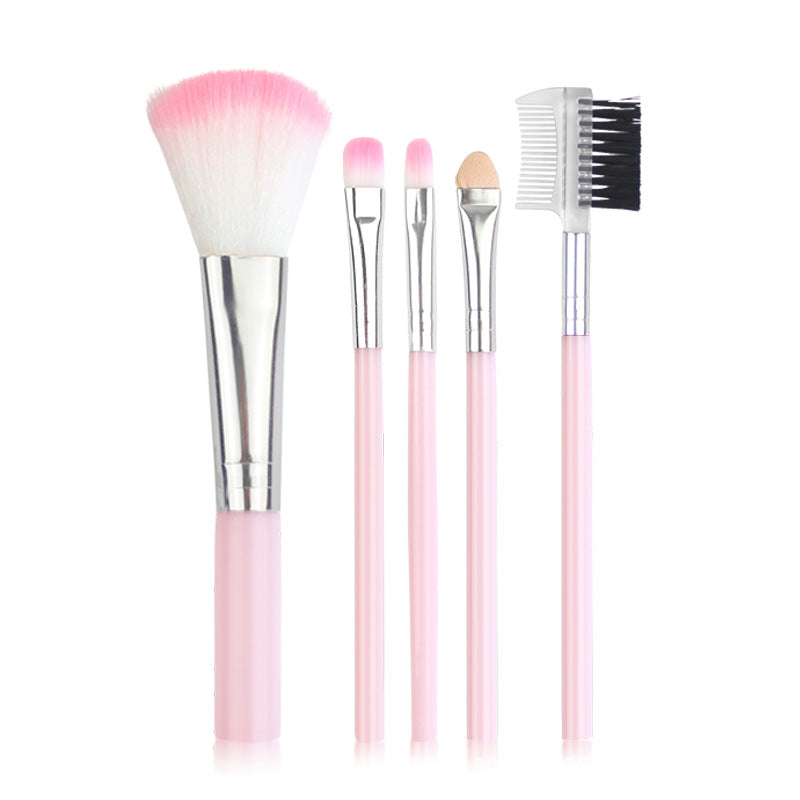 5pcs/set Makeup Brush Foundation Powder Blush Eyeshadow Concealer Lip Eye Make Up Brush Cosmetics Beauty Tools