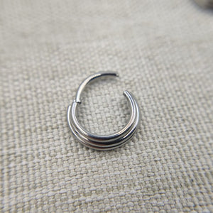 16G Implant Grade Titanium ASTM F136 Hot Sexy New Hinged Segment Ring Body Jewelry for Septum Helix Ear Piercings