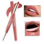 Load image into Gallery viewer, Professional Makeup Double-end Liplipstick Pencil Waterproof Long Lasting Tint Sexy Red Lip Velvet Matte Liner Pen Lipstick Set
